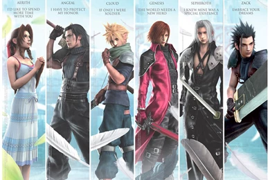 Final Fantasy Advent Children Characters Aerith Angeal Cloud ...