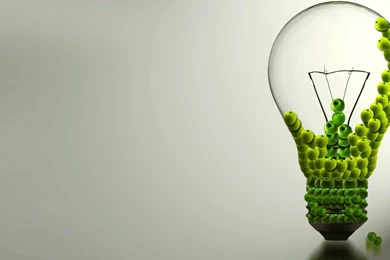 Apple Bulb 3D Wide Wallpapers