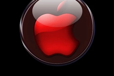 Red Apple In Glass Free iPhone Wallpapers HD