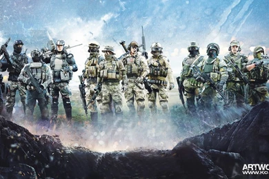 Battlefield 4 Soldiers Wallpaper Artwork