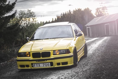 BMW E36 325 Black stance Wallpapers HD. Free Desktop Backgrounds ...