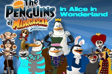 The Penguins In Alice In Wonderland   Penguins Of Madagascar ...