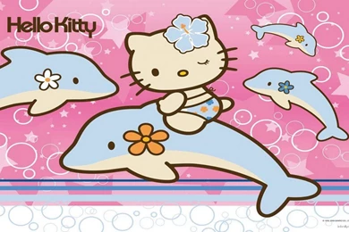 Hello Kitty with Dolphin 1024×640