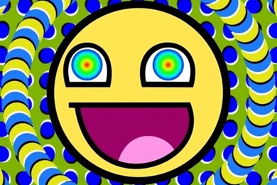 Psychedelic Awesome Smiley iPhone 5 Wallpapers