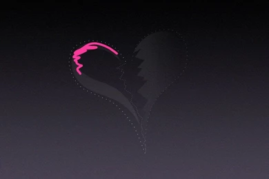 Broken Gray With Pink Heart Wallpapers Emo