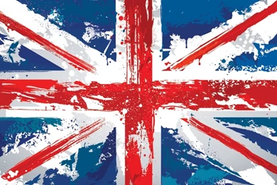 Painted Union Jack Wallpapers Wall Mural