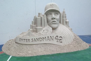 Tampa Bay Rays Honor Mariano Rivera With A Giant Sand Sculpture ...