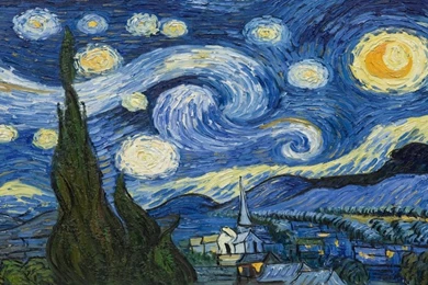 Starry Night By Van Gogh Wallpapers Mural