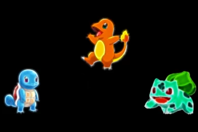 Pokemon Bulbasaur Squirtle Charmander Black Backgrounds Fresh New ...
