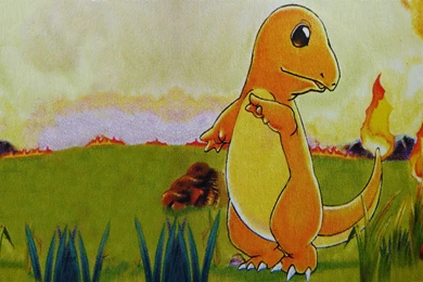 Download Charmander Made Wallpapers 1366x768