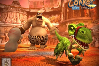 Big Bone And The Dinosaur! (wallpaper) Conker Wallpapers (6691431 ...