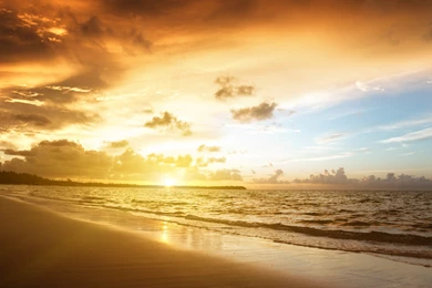 Nature Landscape Sky Sand Sea Beach Sunset Wallpapers