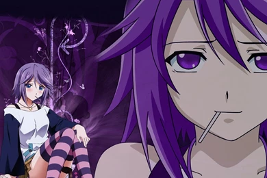 Wallpapers Rosario Vampire Cool Ice Purple Hair Shirayuki Mizore ...