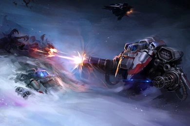 Download 1920x1080 HD Wallpapers Starcraft 2 Art Machine Gun Attack ...