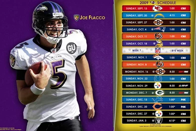 2009 Baltimore Ravens NFL Schedule Wallpapers