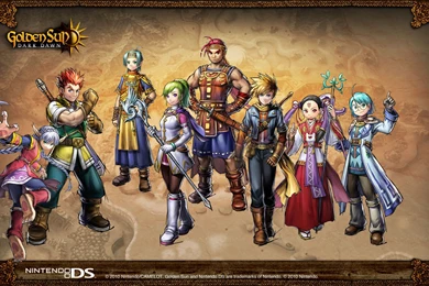 Golden Sun Dark Dawn Full Party Wallpapers