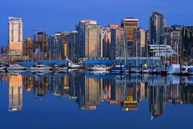 Coal Harbour Downtown Vancouver Skyline British Columbia Other