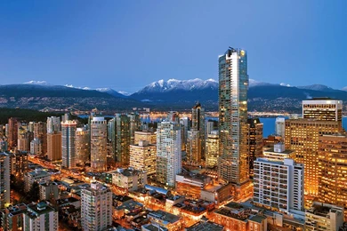 Vancouver Night Life 1024x768 Wallpapers