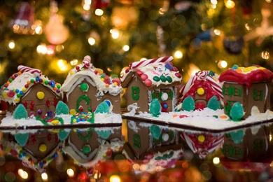 1920x1080 Christmas Ginger Bread House Desktop PC And Mac Wallpapers