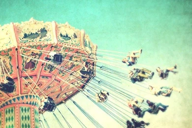 Carnival Photography Kids Room Decor Whimsical Print Aqua Peach ...