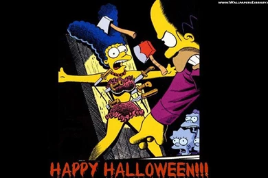 Wallpapers Simpsons Funny Halloween 1440x900