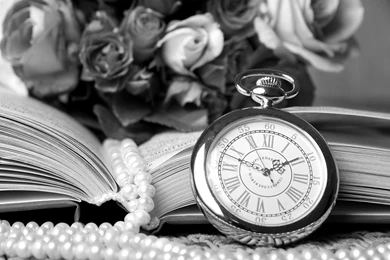 Watch Book Beads Pearls Flowers Roses Vintage Bokeh Mood Time ...