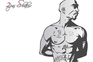 1920x1080 Standing, Amaru, White, Music, Shakur, Hip hop, Tattoo ...