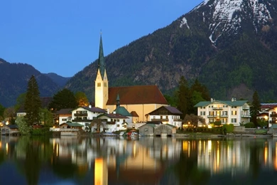 Download Wallpapers 2560x1024 Mountains, Germany, Bavaria Dual ...