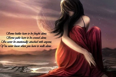 Alone Girl Quotes Hd Wallpapers Quote