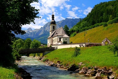 Download Wallpapers Ramsau Bei Berchtesgaden, Bavarian Alps (1280 X ...