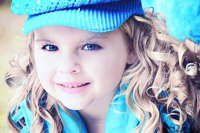 Blue Cute Baby Sweet Girl Wallpapers