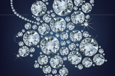 Grape leaf Made Up A Lot Of Diamond On The Black Backgrounds ...