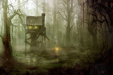 Spooky Treehouse Free Desktop Backgrounds And Wallpapers