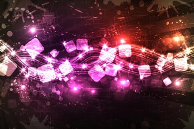 Abstract 3d Lights Mood Festive Holidays Music Patterns Colors ...