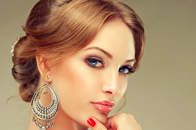 Download Wallpapers Woman, Person, Girl, Jewelry, Beautiful, Lips ...