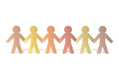 Paper People Chain Backgrounds