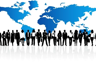 Illustration Of Business People PPT Backgrounds, Illustration Of ...