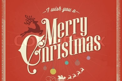 I Wish You A Merry Christmas And Happy New Year Vintage Christmas ...