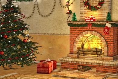 Christmas Scene Backgrounds   Wallpapers Zone