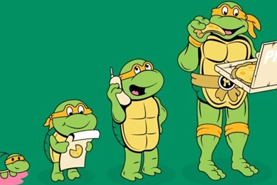 Minimalistic Teenage Mutant Ninja Turtles Simple Backgrounds ...