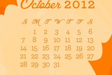 October 2012 Desktop, iPhone & iPad Calendar Wallpapers   Sarah Hearts