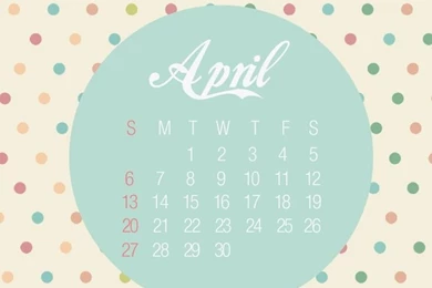 April Calendar Wallpapers   @mobile9