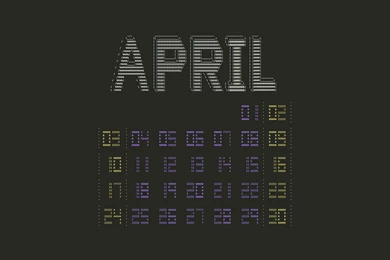 April 2016 Desktop Calendar Wallpapers