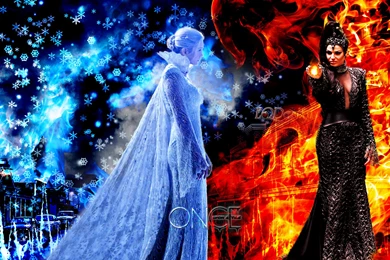 Snow Queen VS The Evil Queen By Eqdesign On DeviantArt