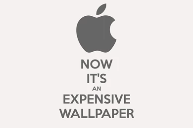 NOW IT'S AN EXPENSIVE WALLPAPER Poster