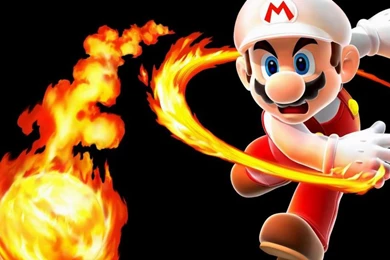 Download Mario Fireball Wallpapers 1600x900