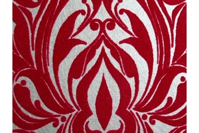 Kinky Vintage Red Pink Damask Flock Wallpaper, Kinky Vintage 50 ...