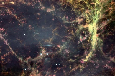 CRAB NEBULA CLOSEUP WALLPAPER   (