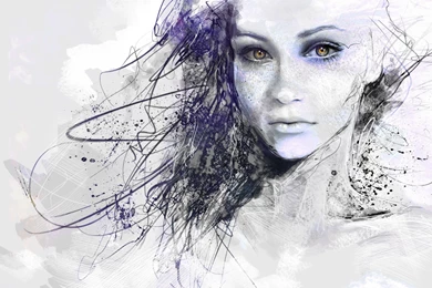 Scribbled Girl Wallpapers 3840x2160   ImgMob