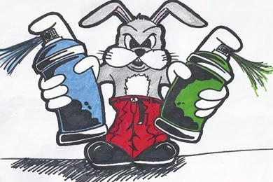 BUGS BUNNY Looney Tunes Graffiti Free Desktop Backgrounds And ...